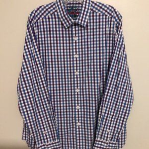 ROBERT GRAHAM Men's Long Sleeve Button Down Shirt - Size L